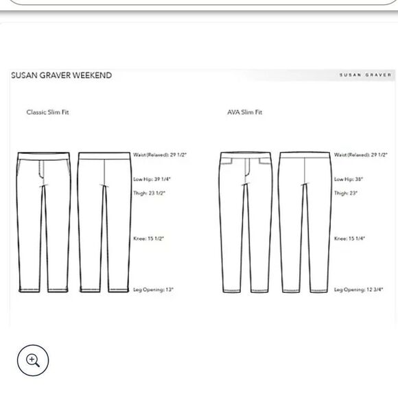 Susan Graver Weekend Premium Stretch Ava Slim Ankle Pants Swirl XLT NWT packagin - Picture 3 of 6